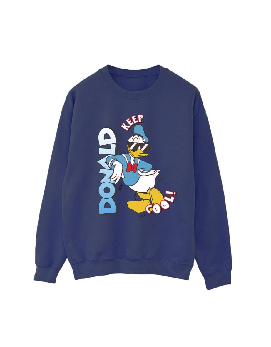 Disney Womens/Ladies Donald Duck Cool Sweatshirt - Navy Blue - 1