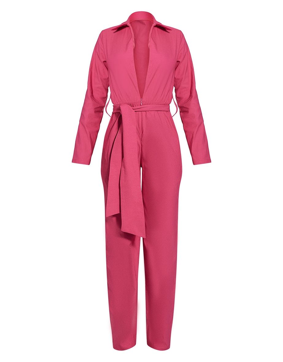 Bright Pink Boiler Suit Costume - 4