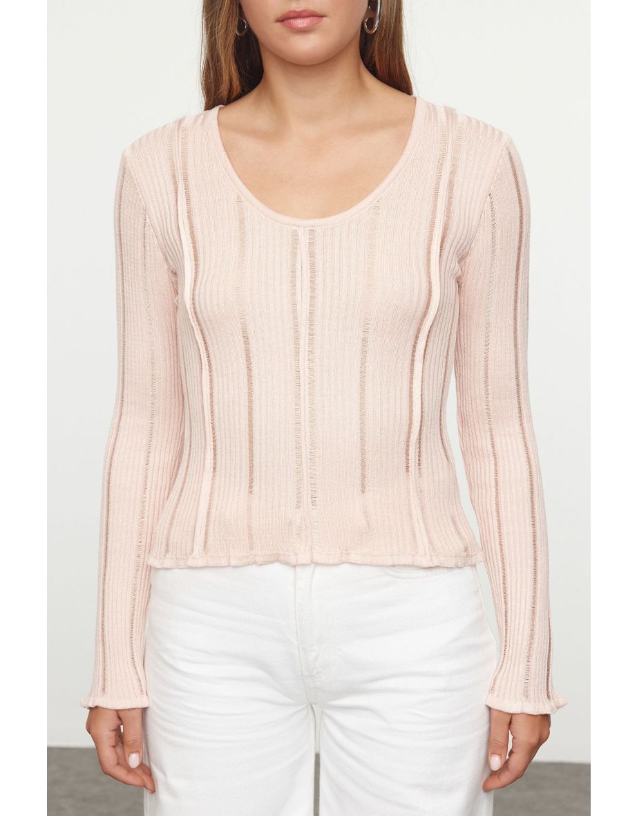 Powder Premium Quality Knit Detailed Knitwear Sweater - 4