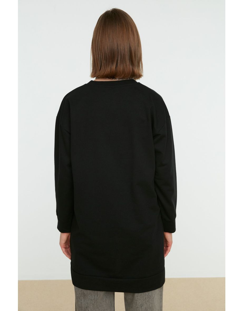 Sweatshirt - Black - Relaxed fit - 4