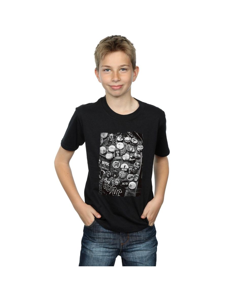 AC/DC Boys Badges Collection T-Shirt - Black