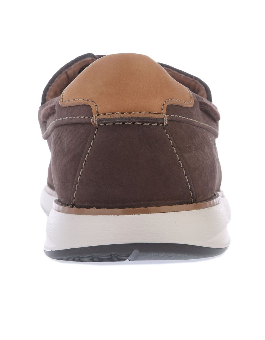 Men's Clarks Un Pilot Lace Shoes in Brown - 5