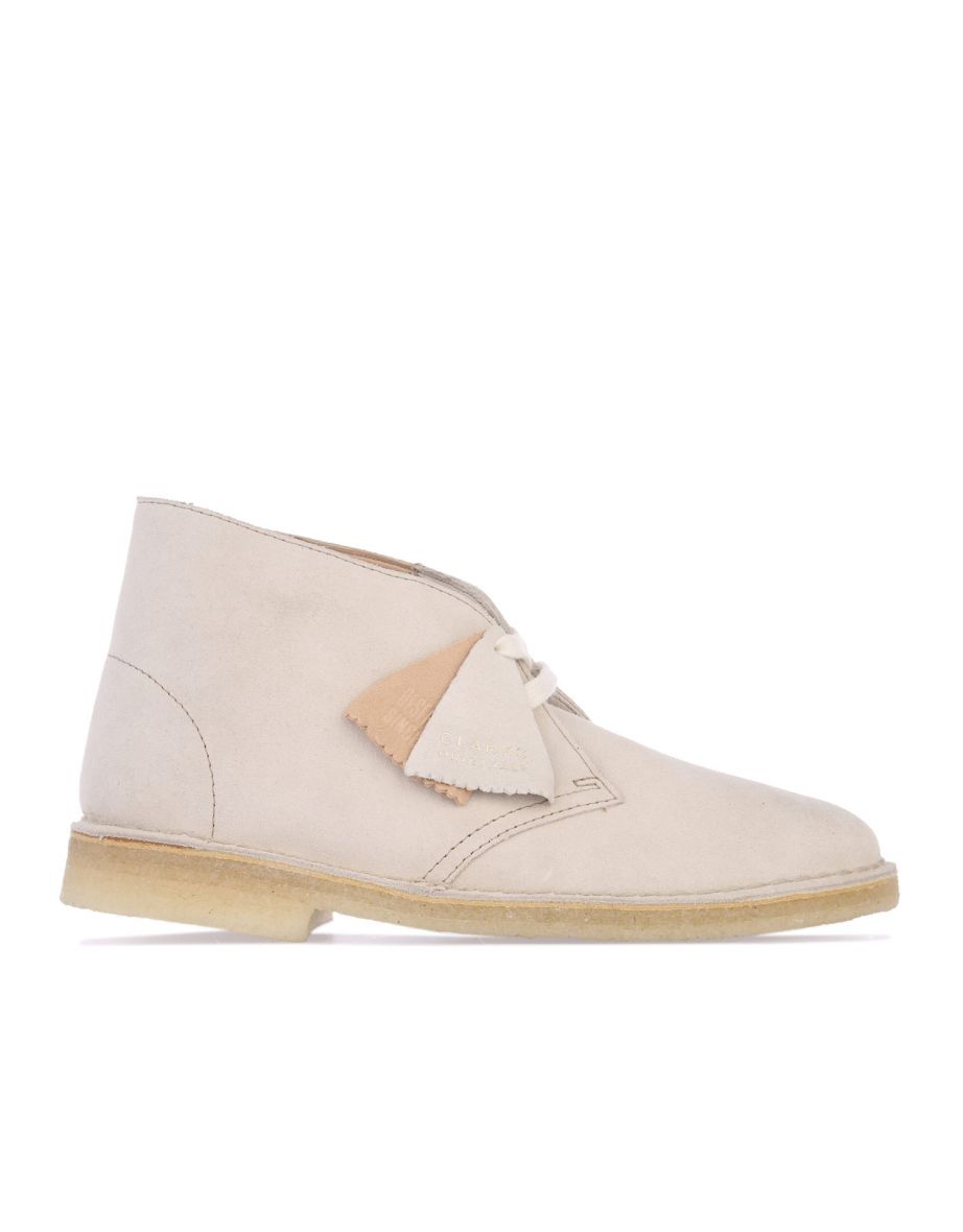 Women's Clarks Originals Desert Boots in White