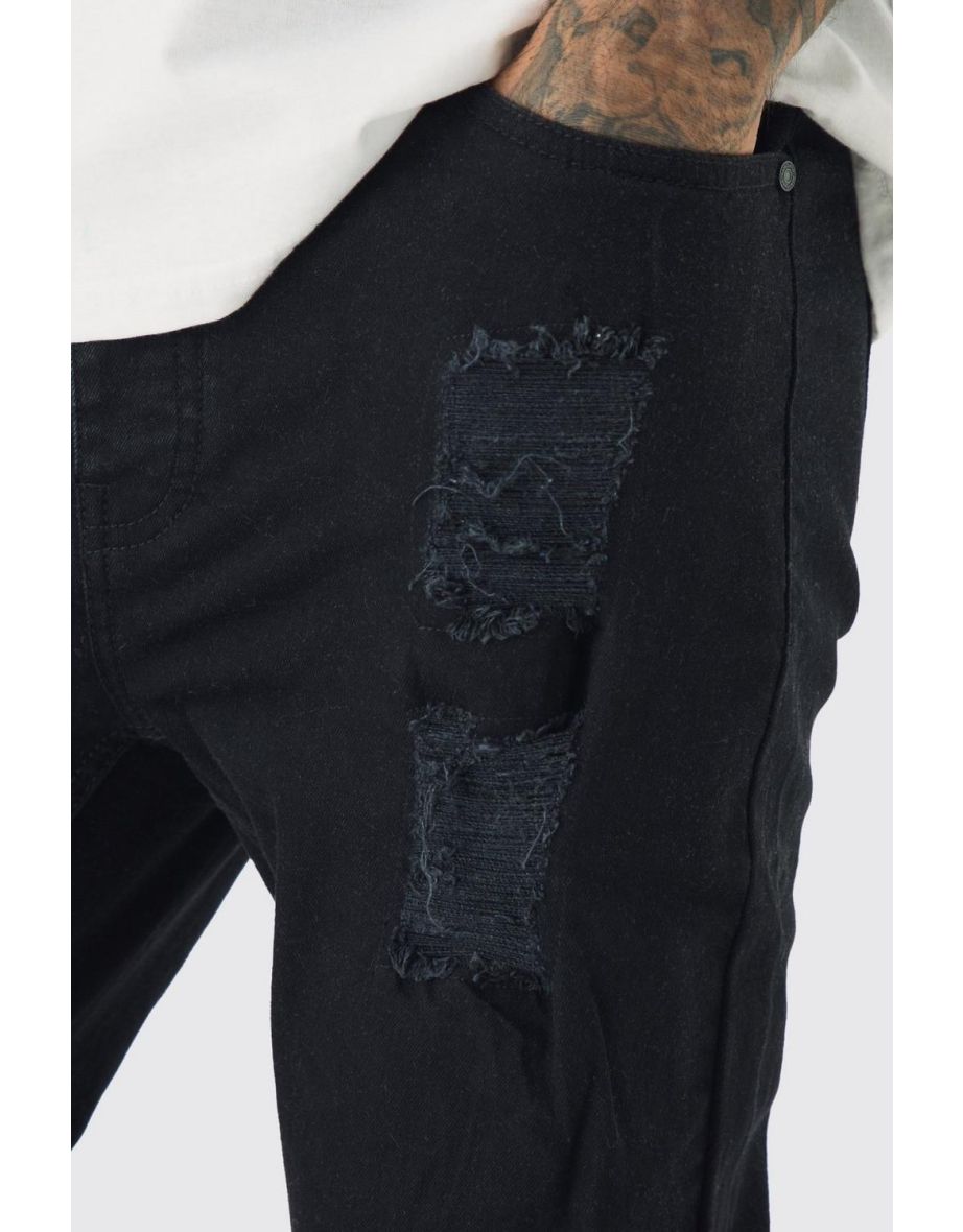 Tall Skinny Jeans With All Over Rips - 2