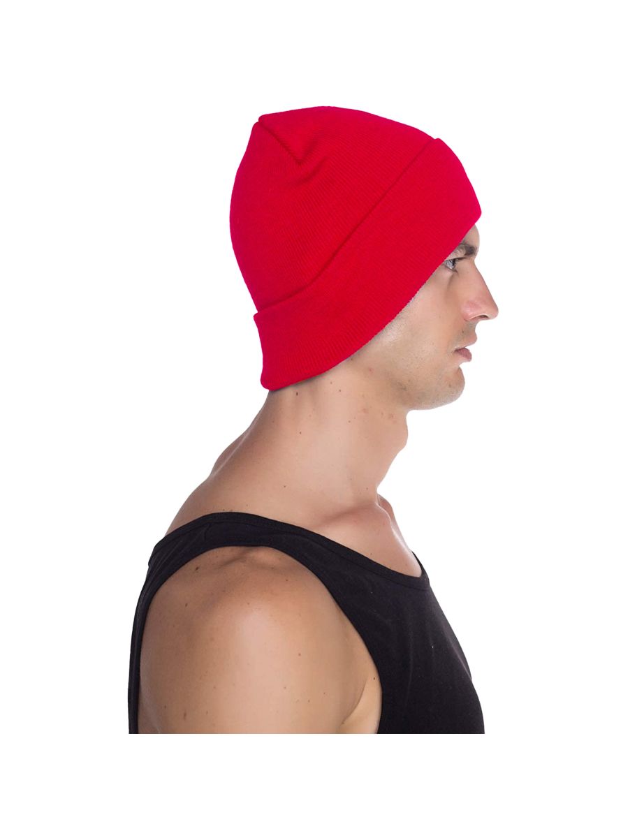 Beechfield Original Organic Cotton Cuffed Beanie - Classic Red - 2