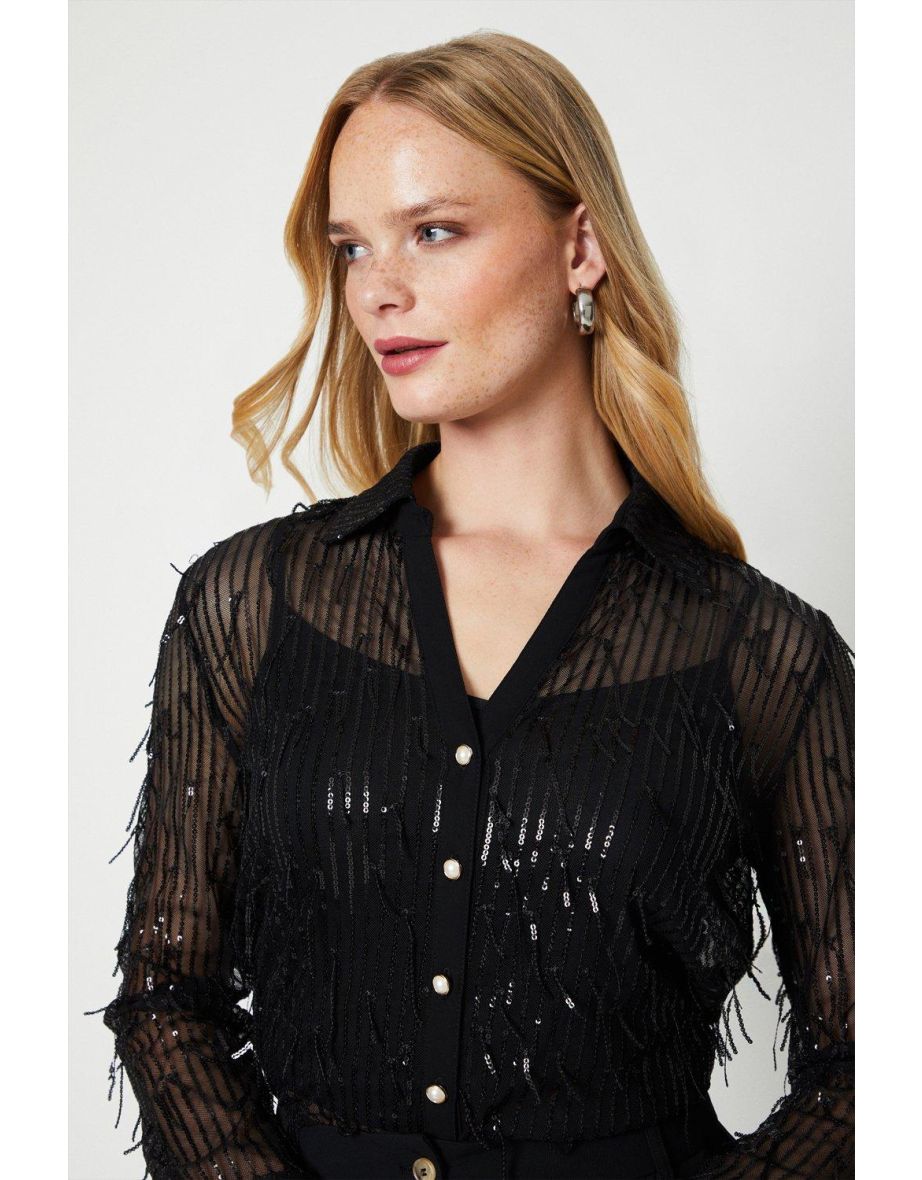 Oasis Sequin Shirt - 3