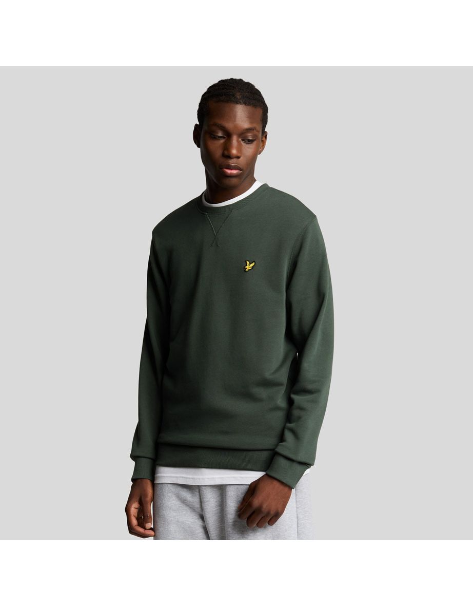 Men's Lyle And Scott Crewneck Sweatshirt in Green