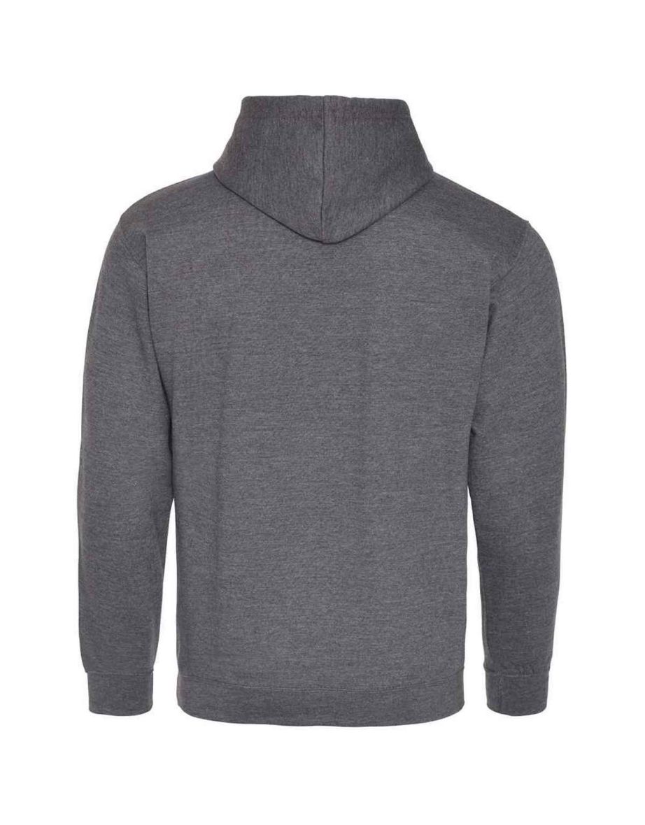 Awdis Womens/Ladies Varsity Hoodie - Charcoal/Heather Grey - 1