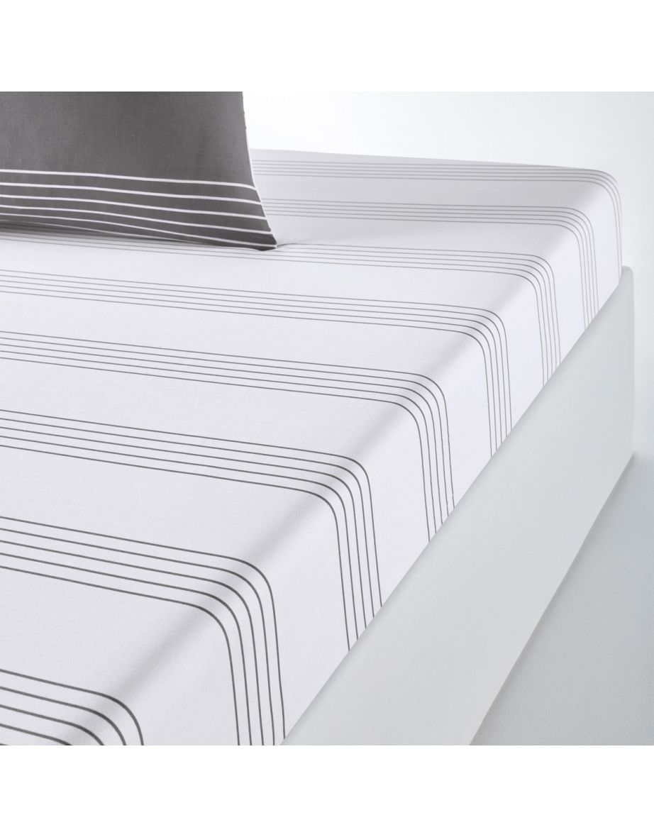 HORIZON Printed Cotton Fitted Sheet - 2