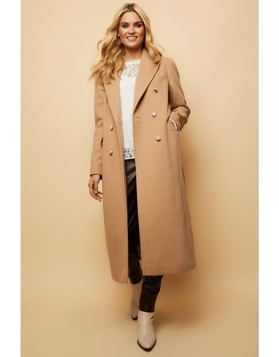 Wallis hot sale camel coat