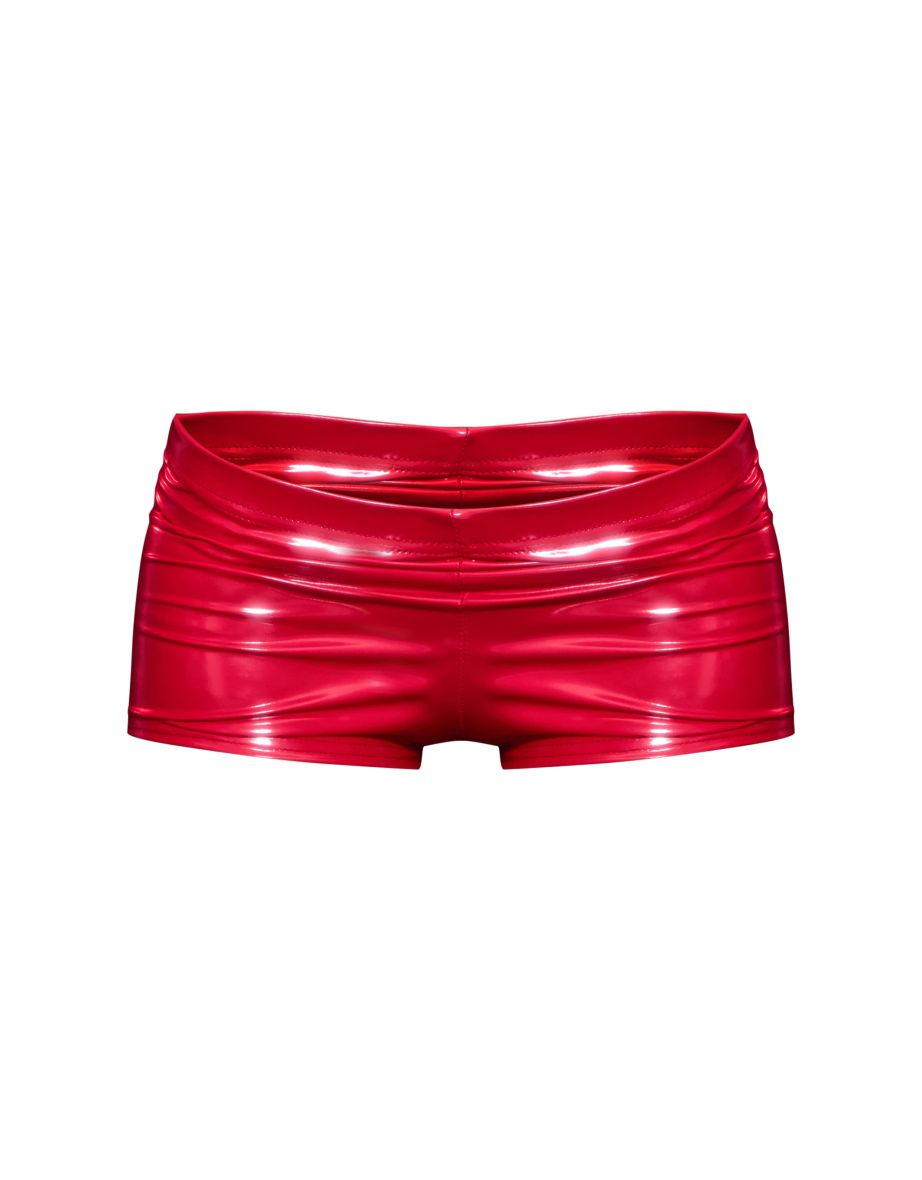 Red Vinyl Hot Pants - 5