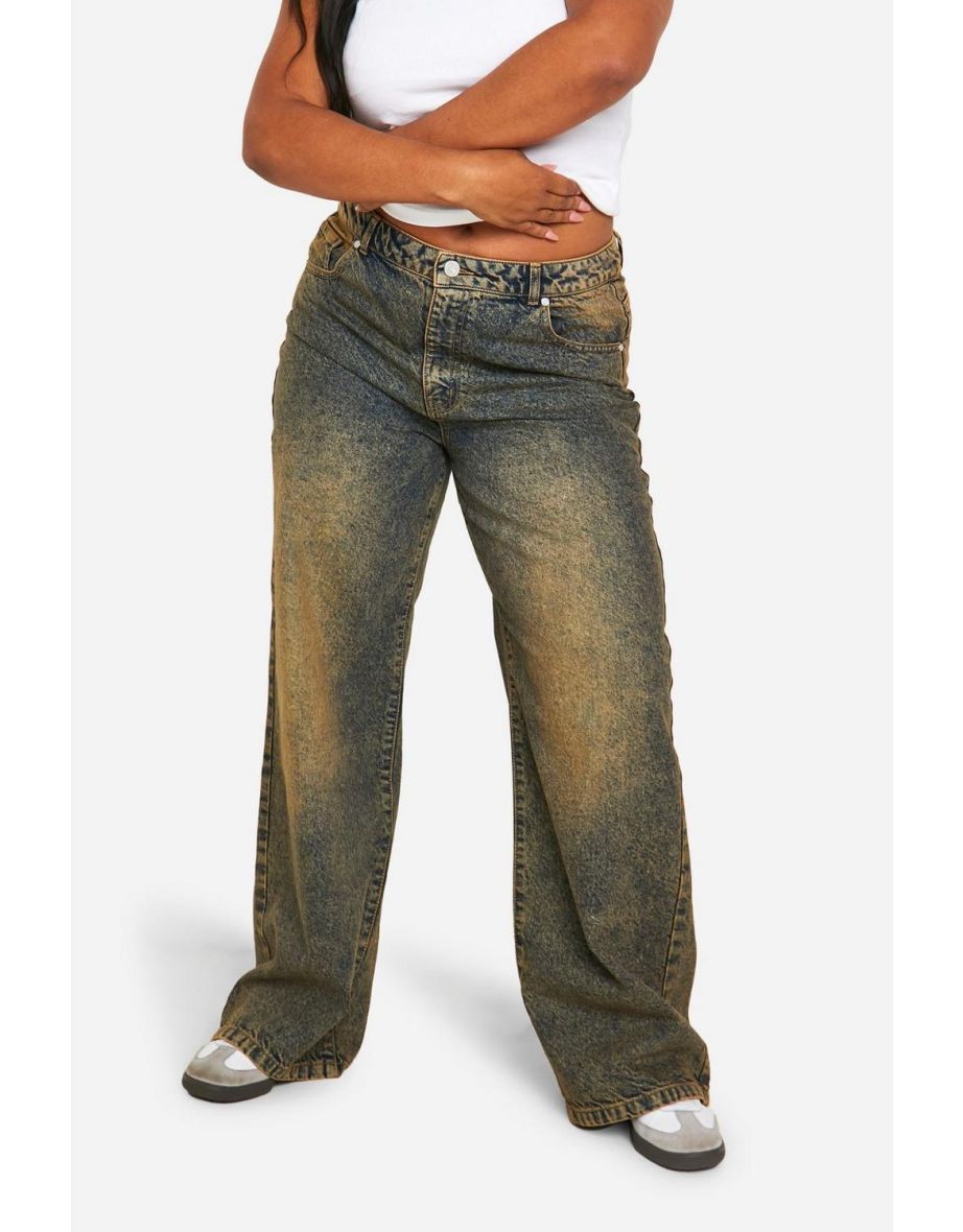 Plus Basics High Waisted Boyfriend Jeans - 3