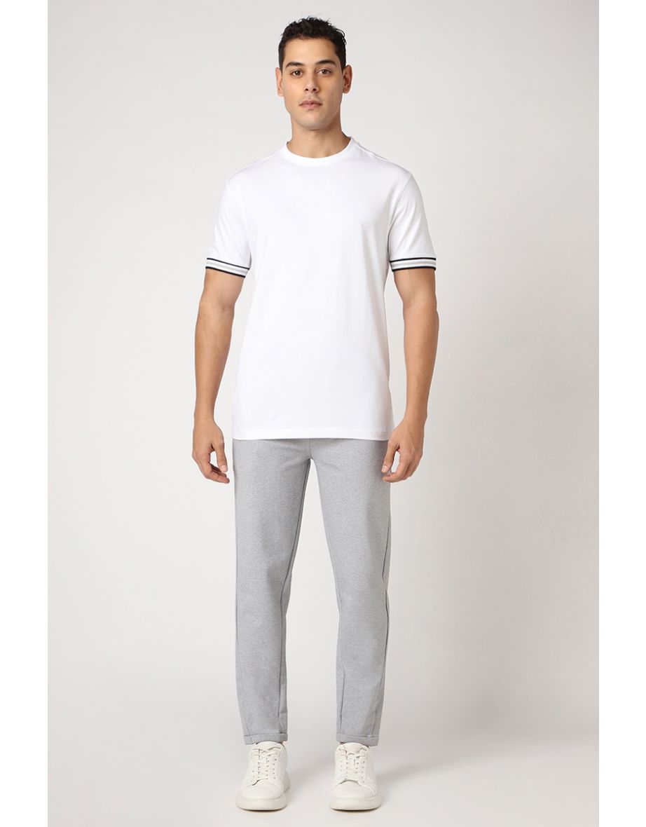 Men T-Shirt With Linings On Sleeves