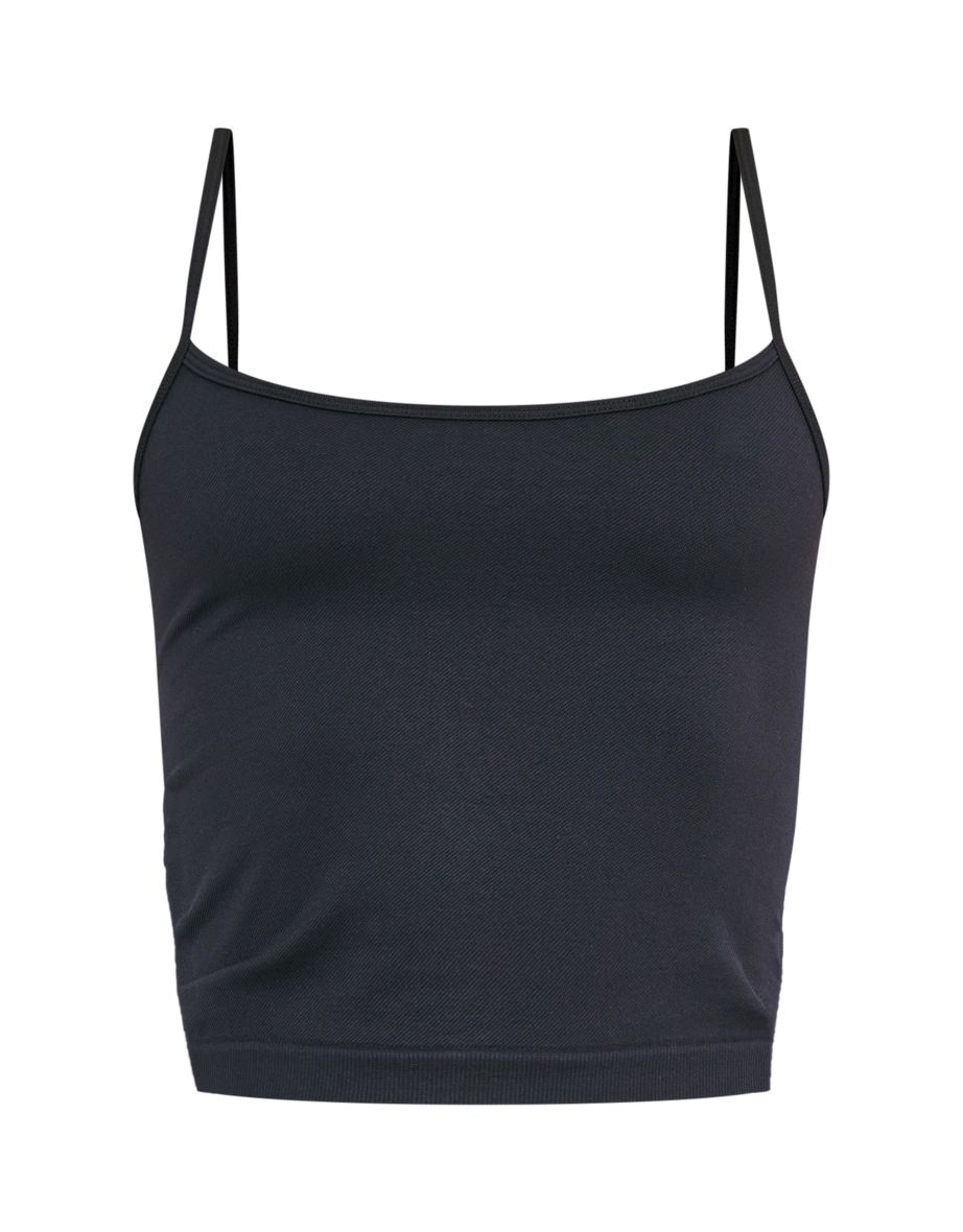 Black Seamless Basic Gym Cami Top - 4