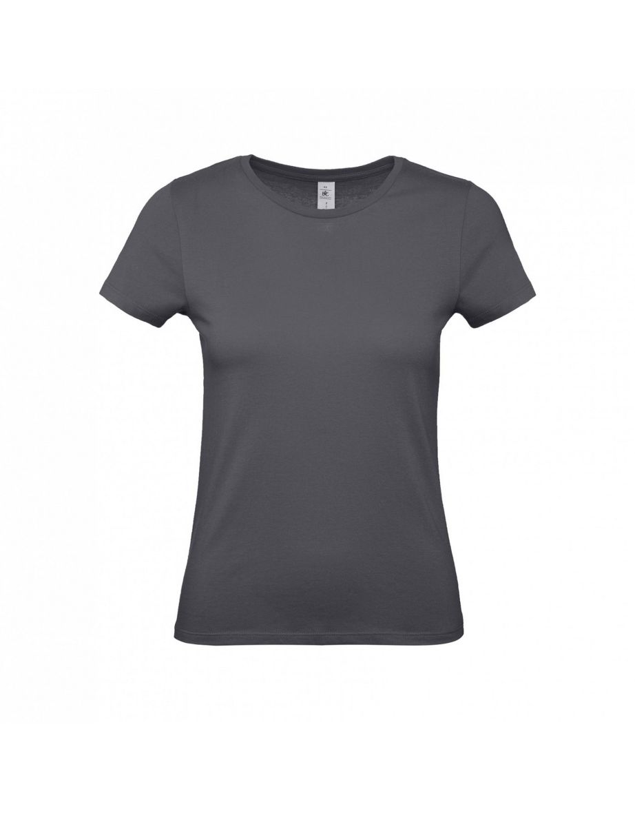 B&C Womens/Ladies #E150 T-Shirt - Dark Grey