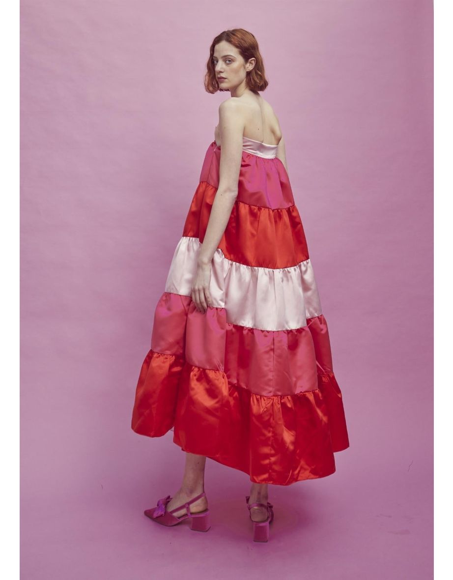 Nancy Gathered Tiered Maxi Skirt - 7