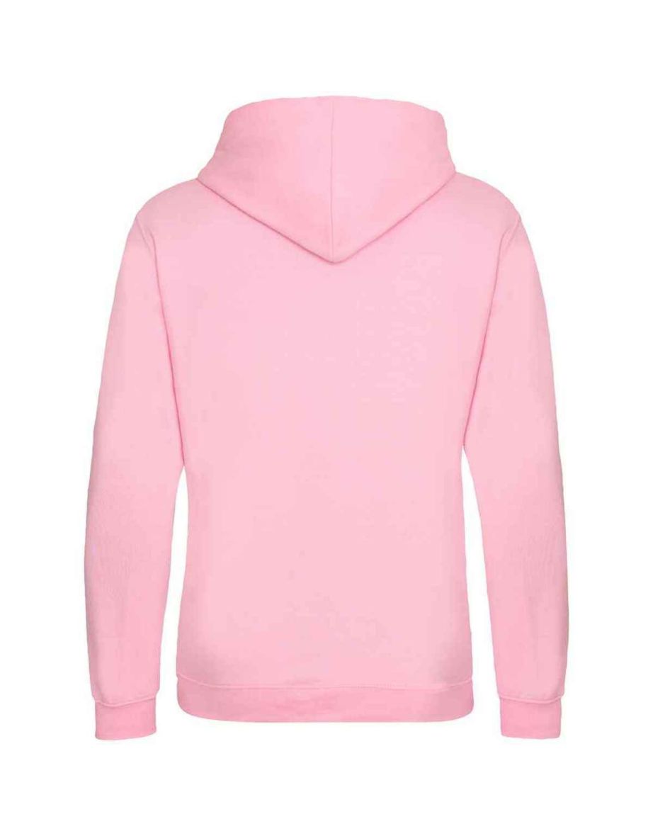 Awdis Womens/Ladies Varsity Hoodie - Baby Pink/Arctic White - 1