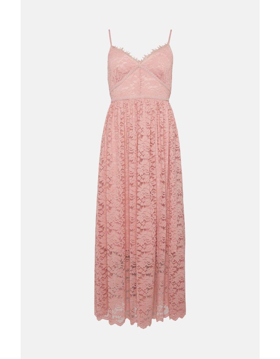 Strappy Lace Midaxi Dress - 3