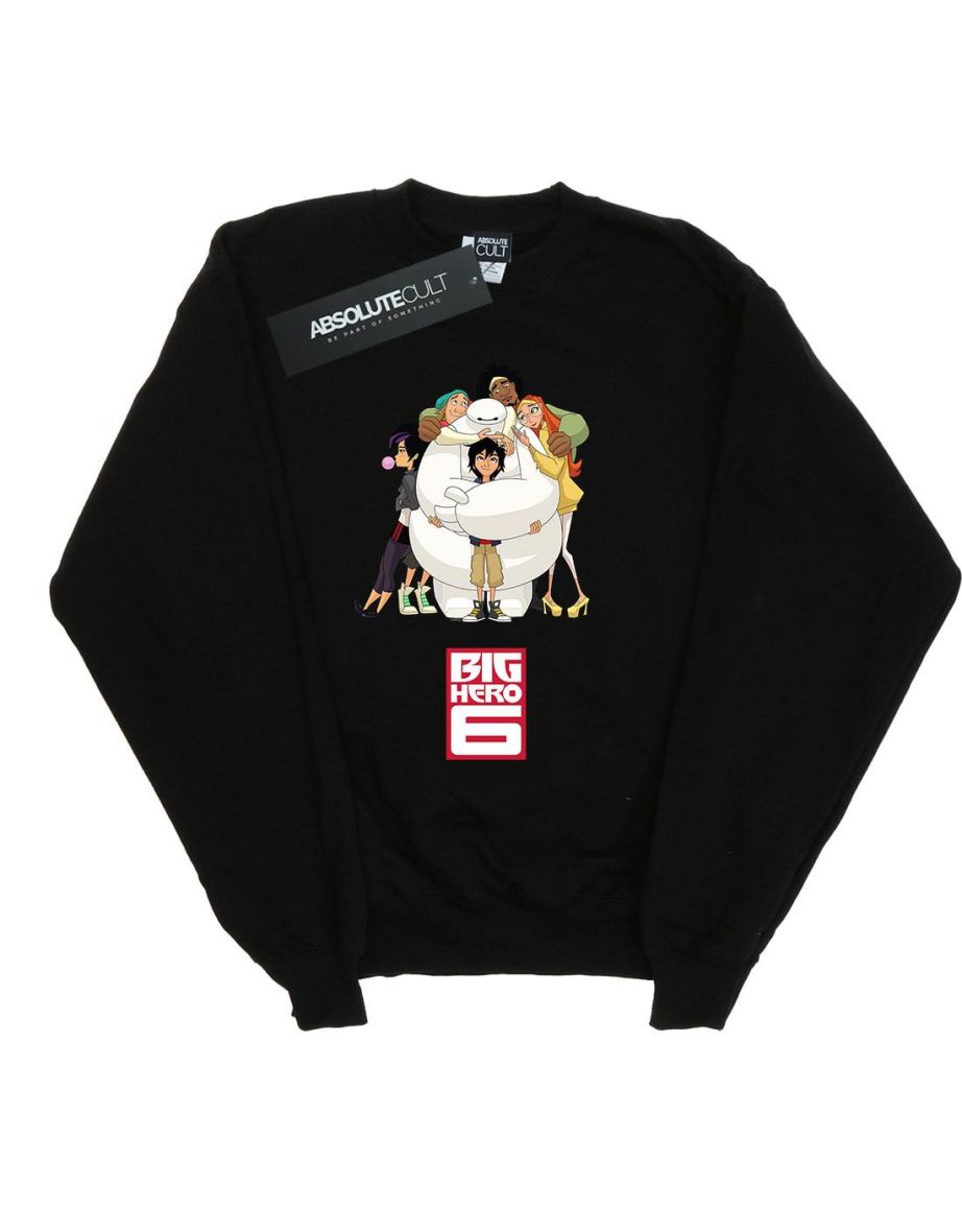 Disney Boys Big Hero 6 Baymax Hug Sweatshirt - Black