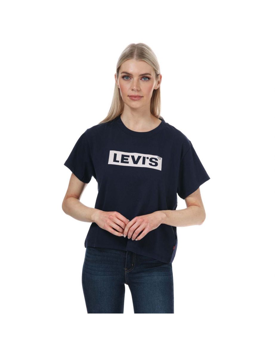 Women's Levis Graphic Varsity T-Shirt in Blue - 5