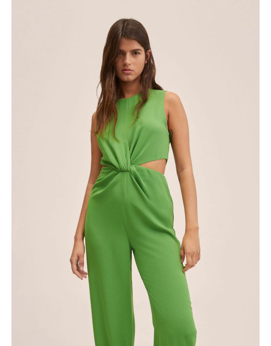 Mango cheap jumpsuit green