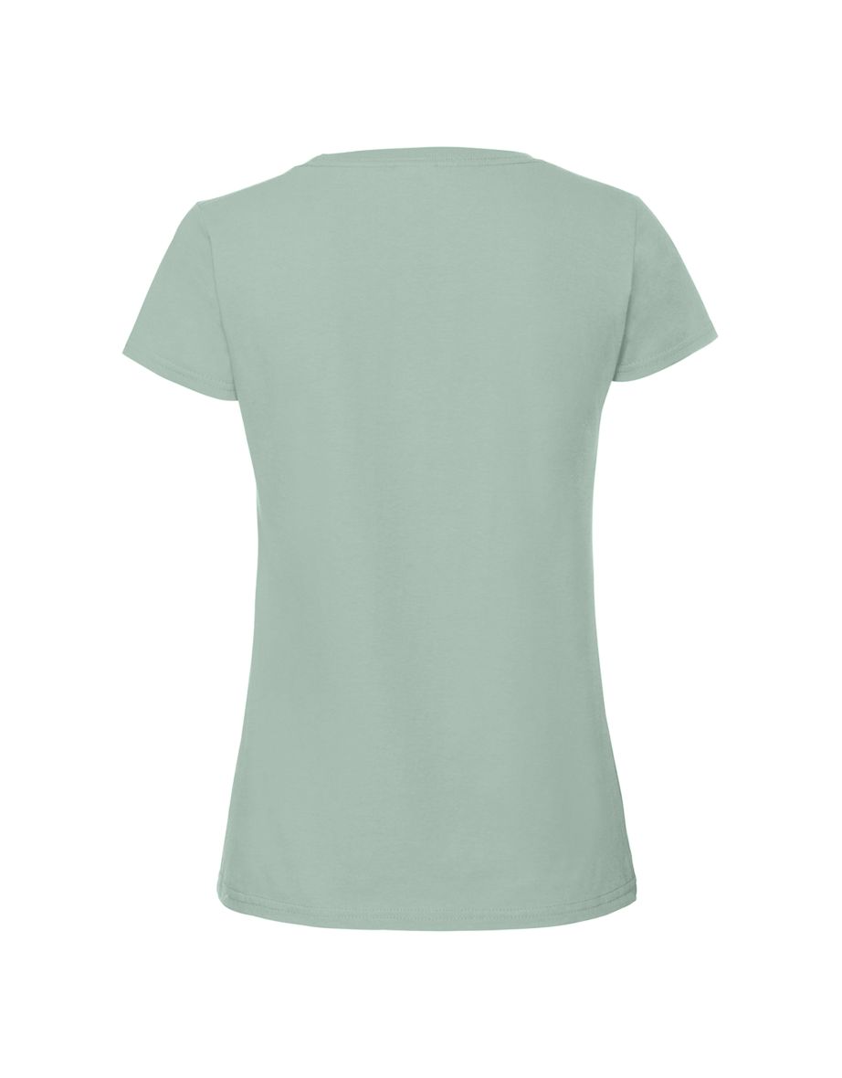 Fruit Of The Loom Womens/Ladies Ringspun Premium T-Shirt - Sage - 2