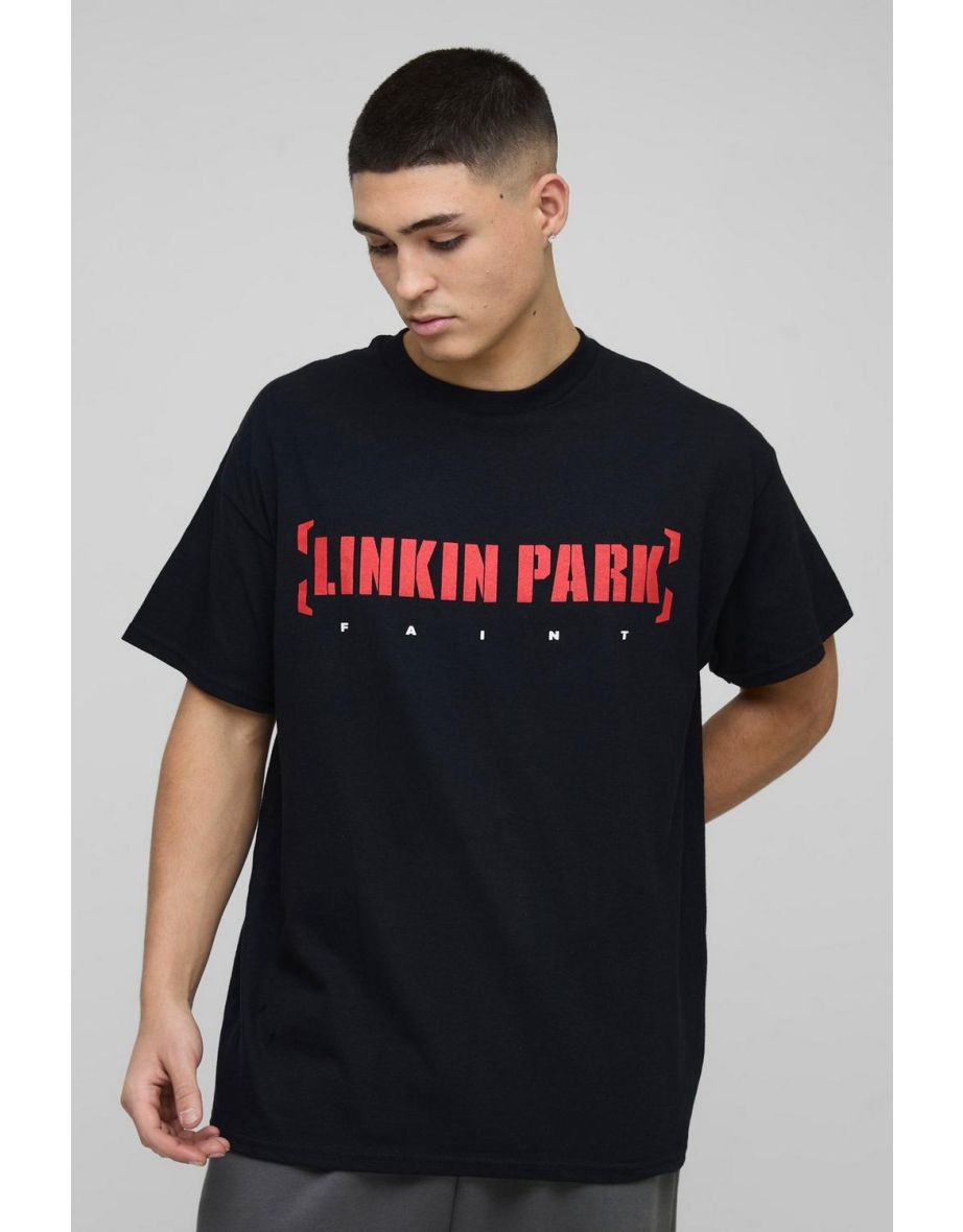 Oversized Linkin Park Band License T-Shirt - black