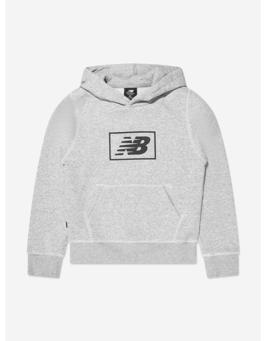 Kids Essentials Brushed Back Hoodie in Grey
