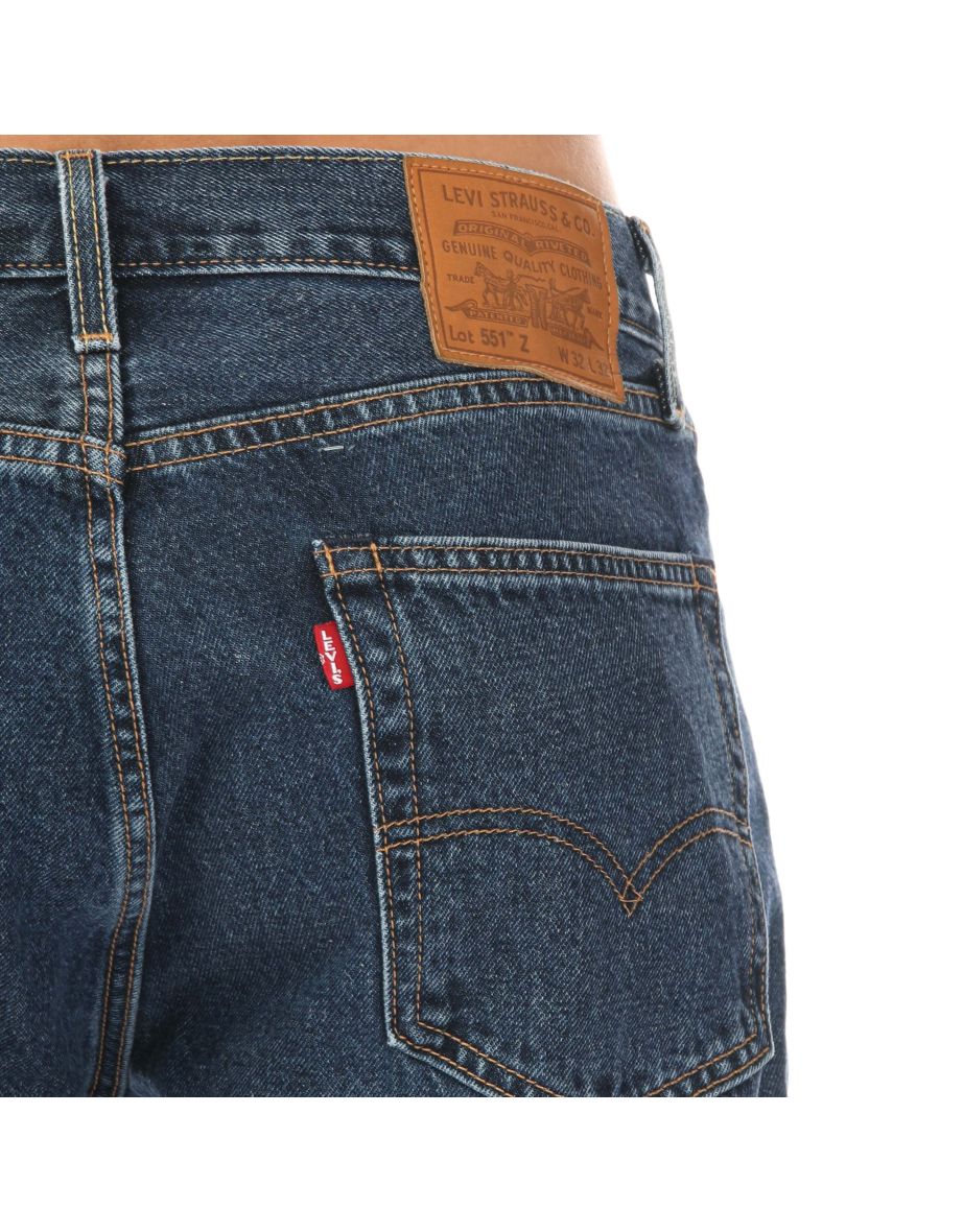 Men's Levis 551 Authentic Straight Rubber Worm Jeans in Blue - 2