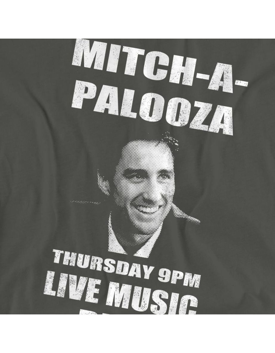 Old School Unisex Adult Mitchapalooza T-Shirt - Charcoal - 3