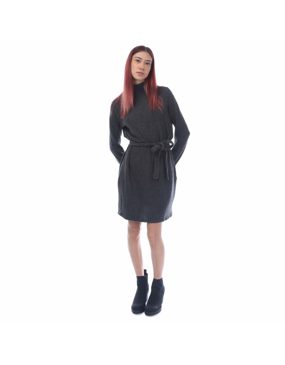 Women's Vero Moda Bella Long Sleeve Jersey Dress in Black