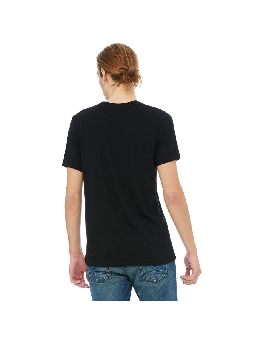 Canvas Mens Triblend Crew Neck Plain Short Sleeve T-Shirt - Soldi Black Triblend - 1