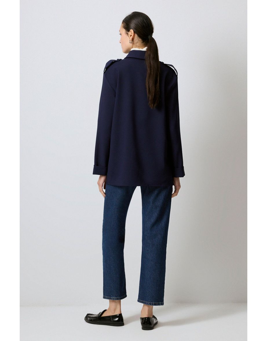 JACKET WITH EPAULETTES AND SNAPS - 5