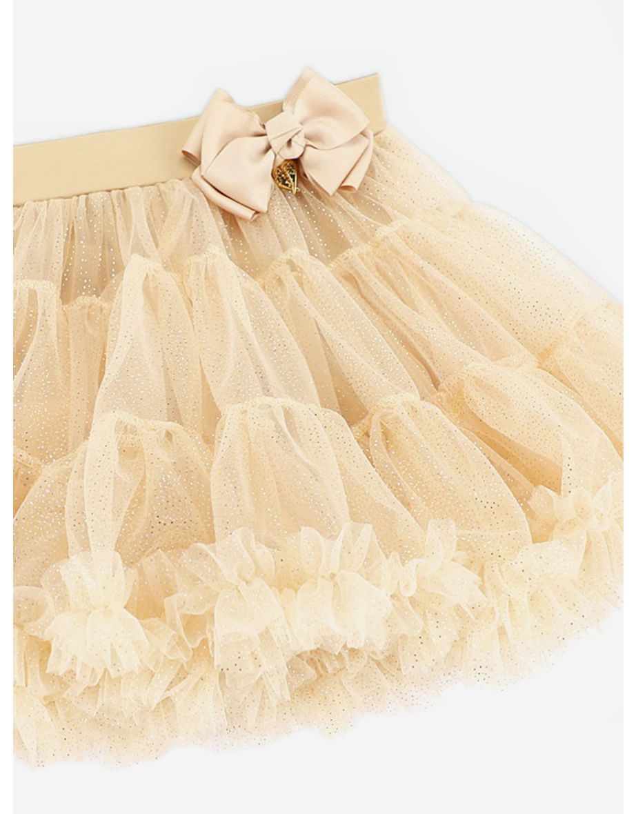 Angels Face Girls Pixie Sparkle Tutu in Beige - 4
