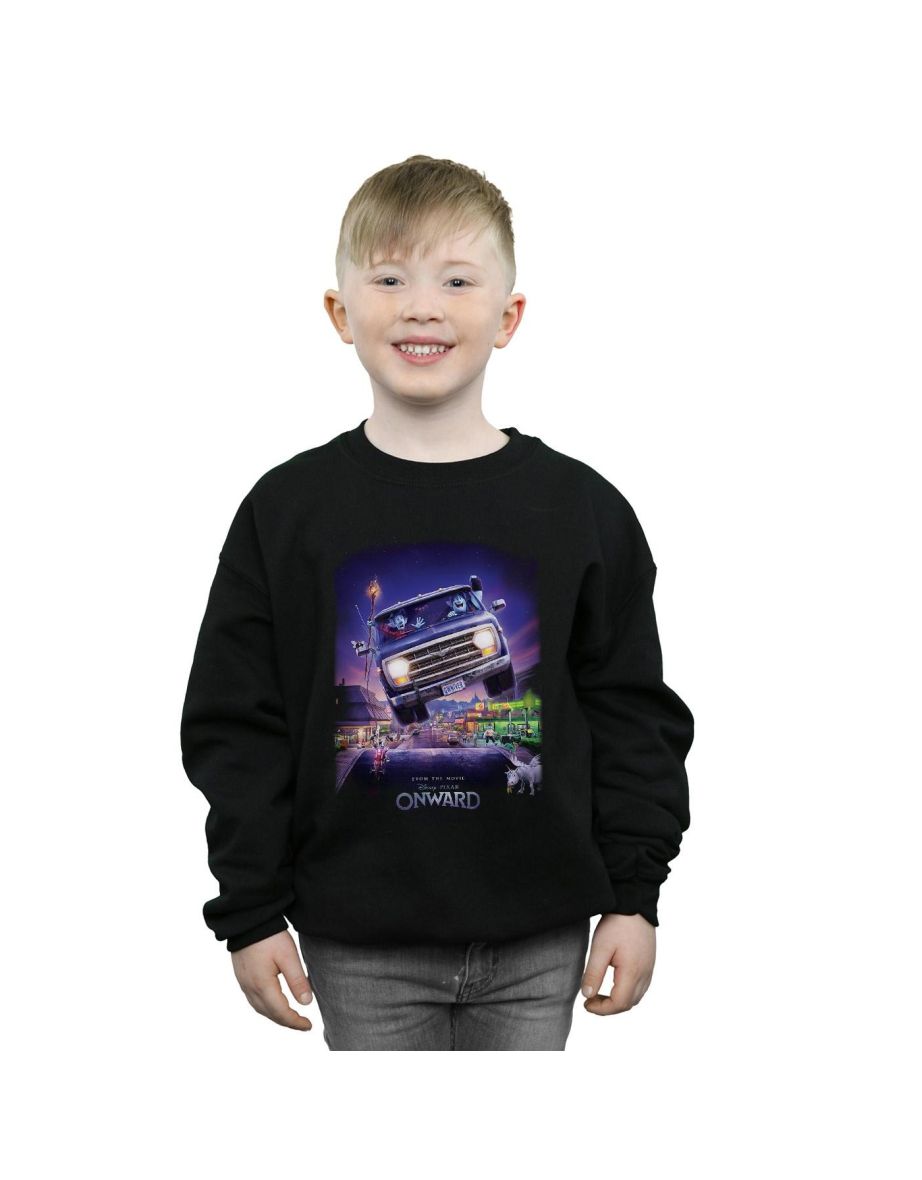 Disney Boys Onward Gwniver Poster Sweatshirt - Black