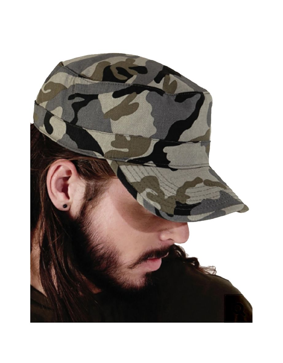 Beechfield Camouflage Army Cap / Headwear (Pack of 2) - Urban Camo - 3