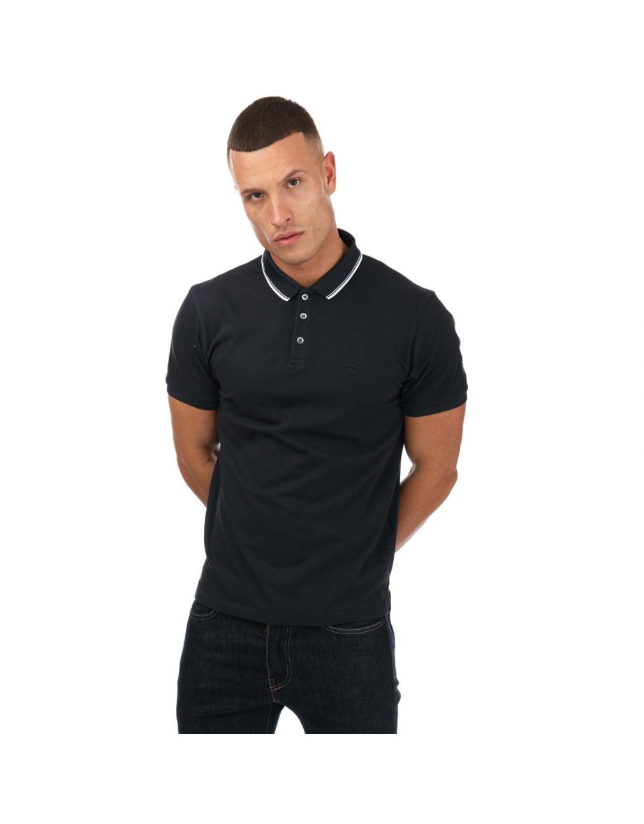 Armani tipped polo shirt best sale