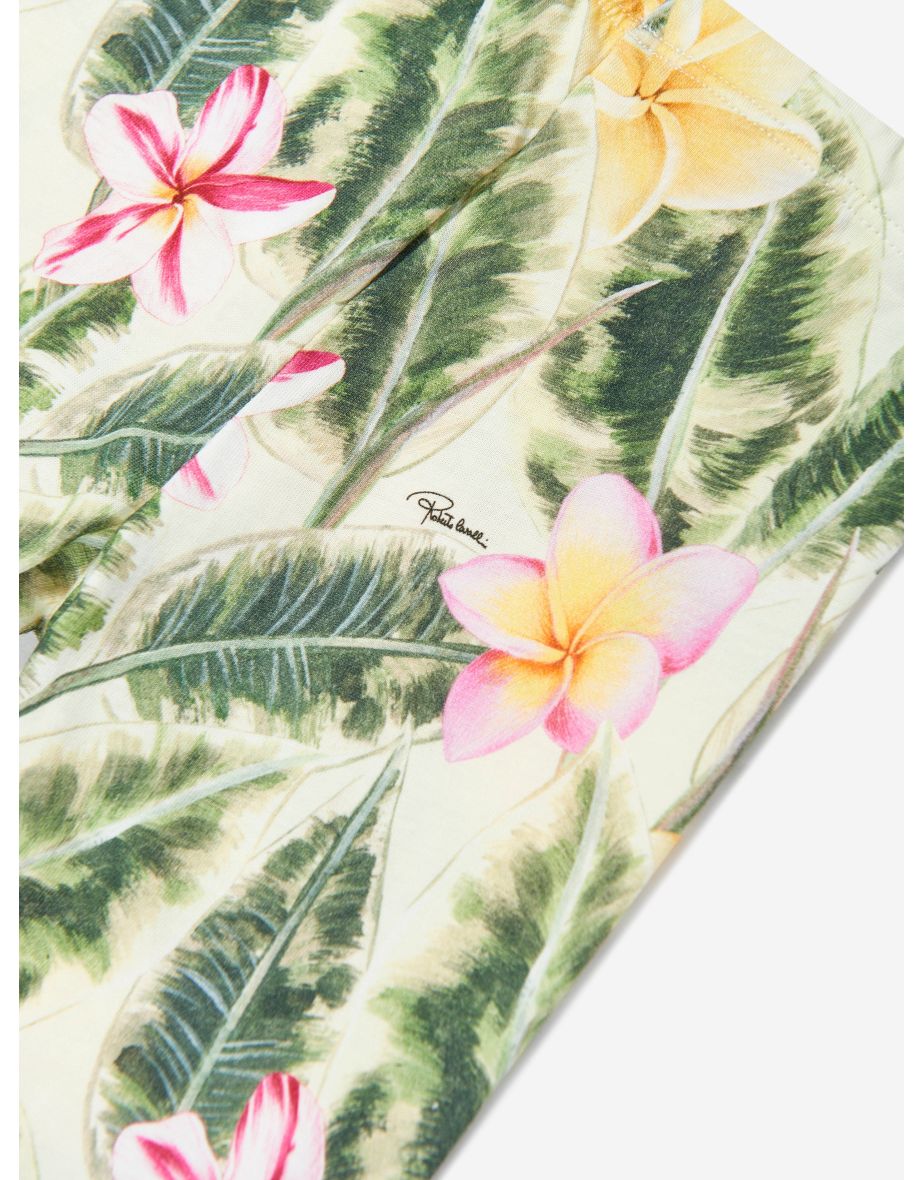 Baby Girls Floral Print Leggings in Multicolour - 3