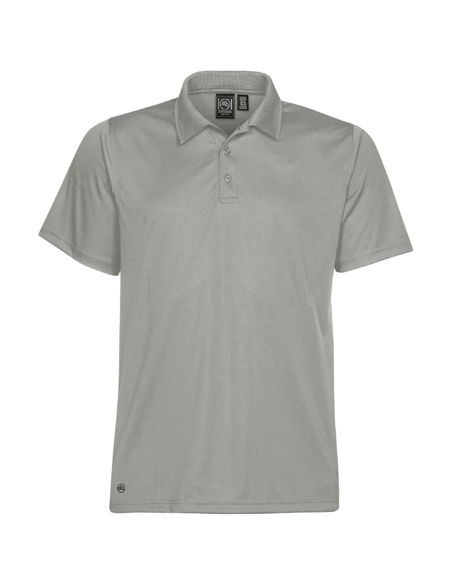 Stormtech Mens Eclipse H2X-Dry Pique Polo - Cool Silver
