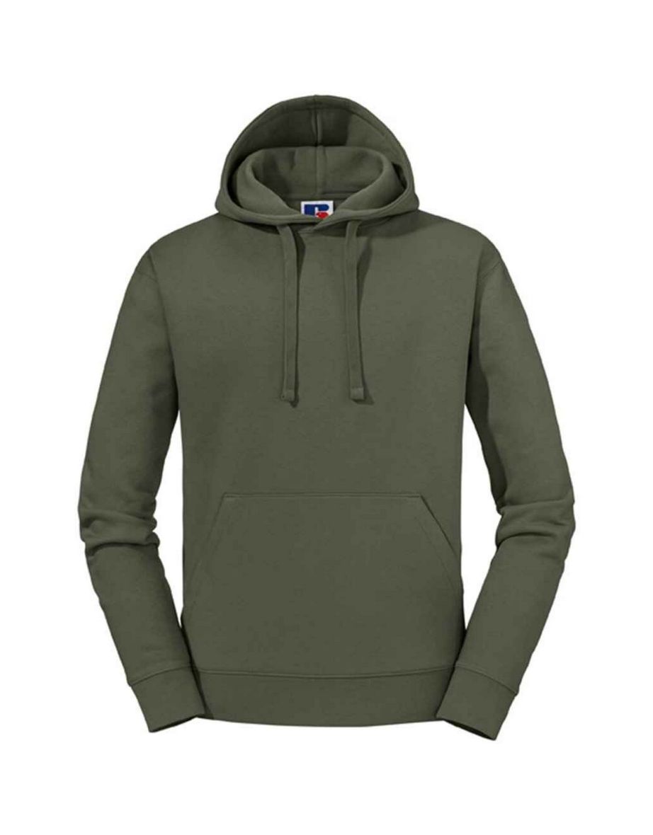 Russell Mens Authentic Hoodie - Olive Green