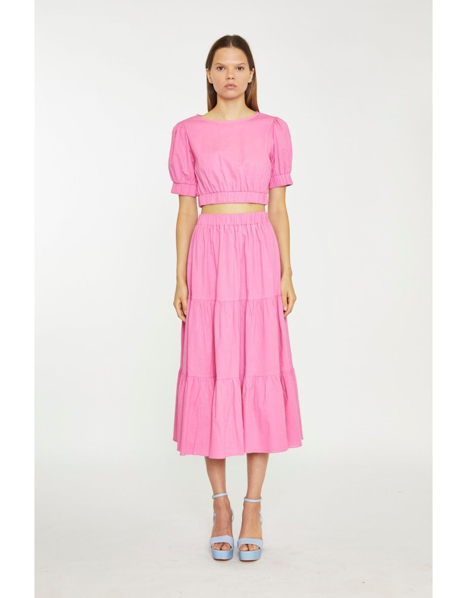 Azalea Puff Sleeve Crop-Top