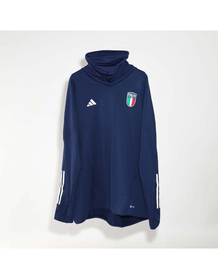 Shop Men s adidas Italy 2023 24 Warm Up Top in Blue Online in Bahrain VogaCloset