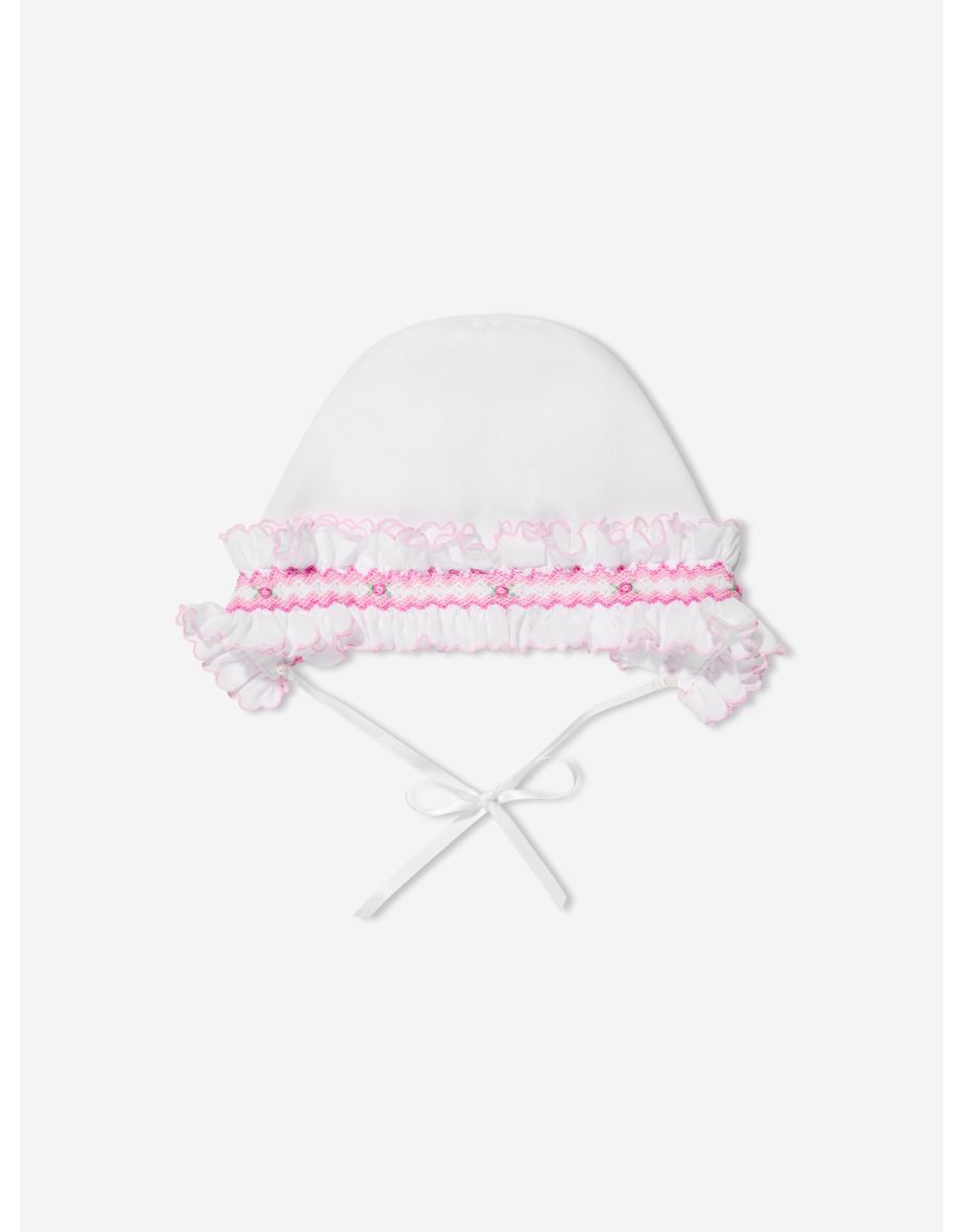 Baby Girls Bonnet in White