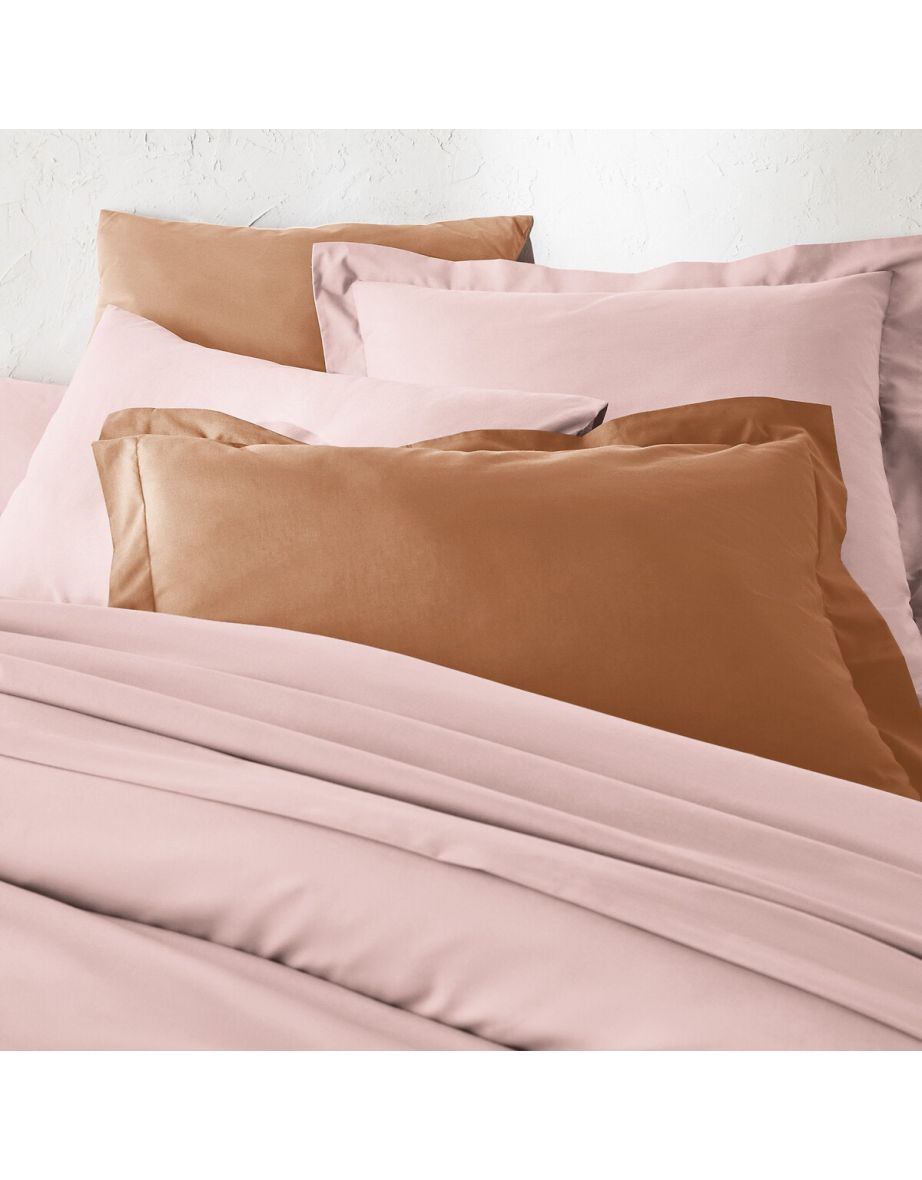 Scenario Plain Polycotton Bolster Pillowcase - 3