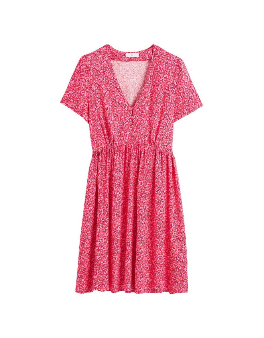 Floral Print Skater Dress - 4