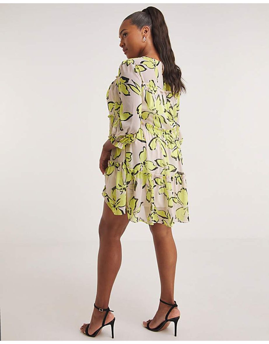 Joanna Hope Floral Tiered Swing Dress - 3