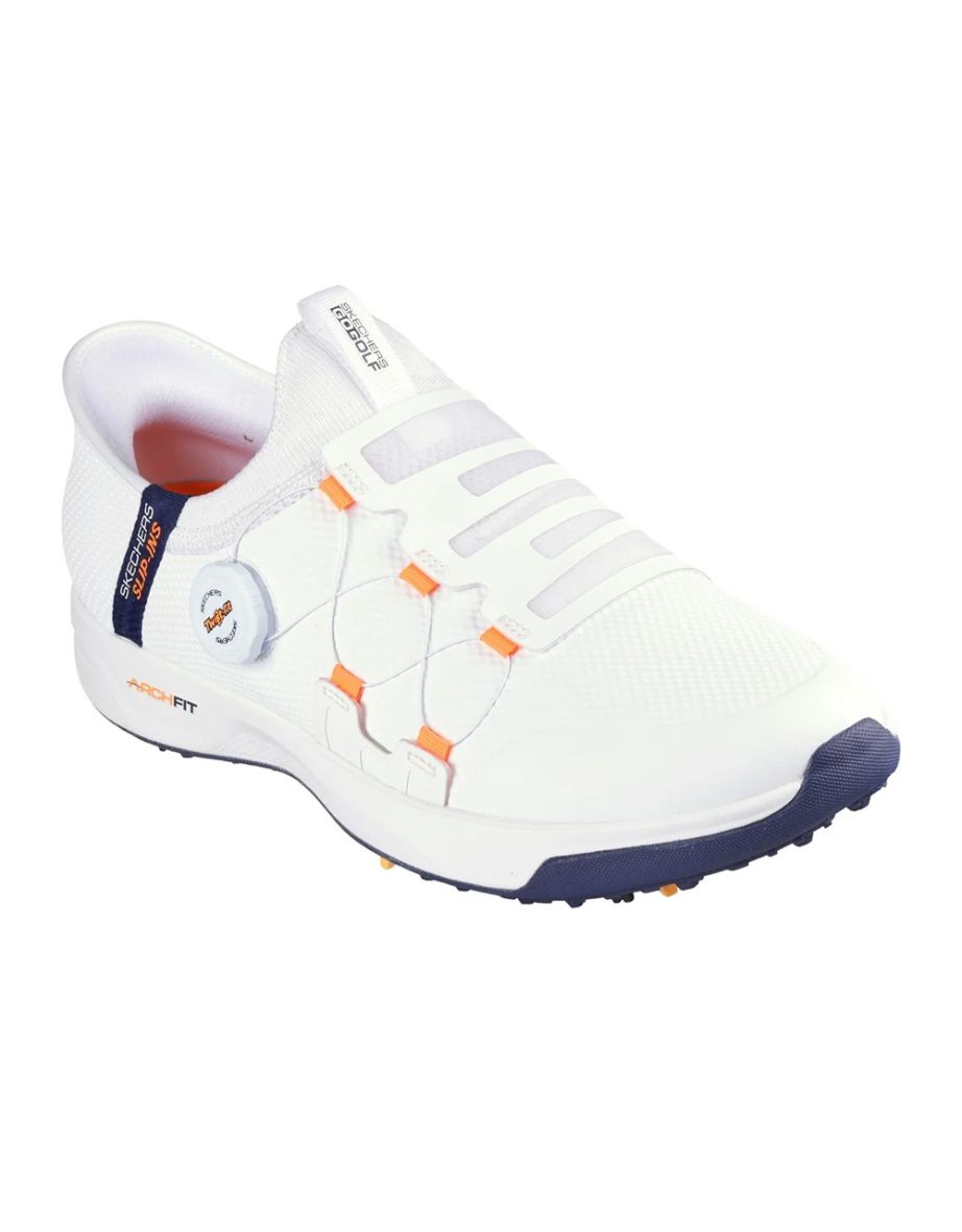 Skechers Mens Go Golf Elite Vortex Golf Shoes - White/Navy