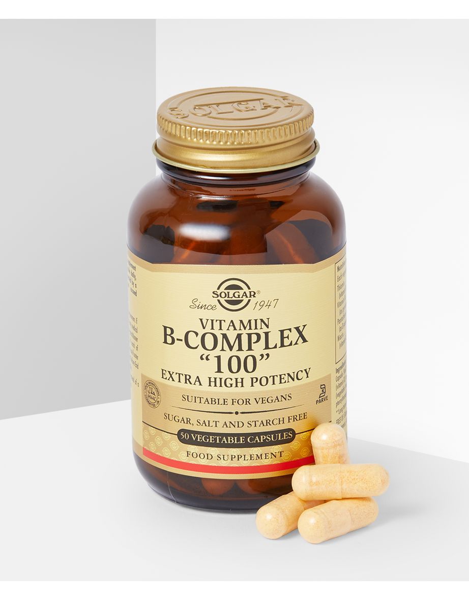Vitamin BComplex "100" Extra High Potency Vegetable Capsules 50caps