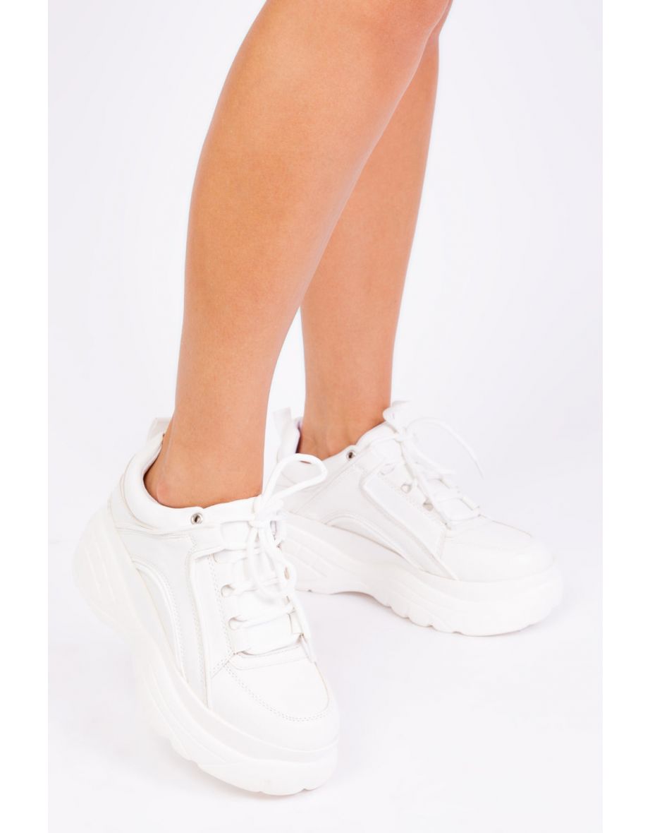 KAYLA CHUNKY TRAINERS IN WHITE