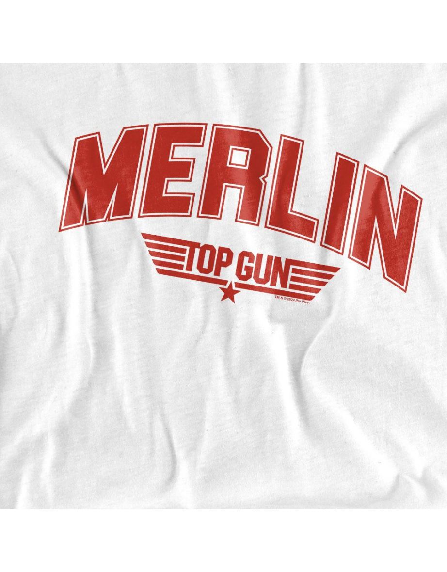 Top Gun Unisex Adult Merlin Varsity T-Shirt - White - 3